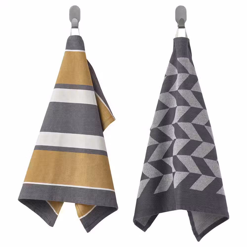 SANDVIVA Полотенце кухонное - желтый/серый 45x60 см - фото 1