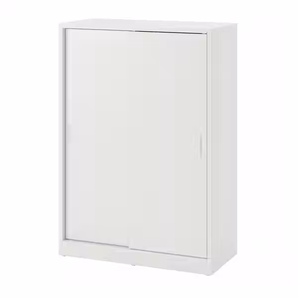 TONSTAD Шкаф с раздвижными дверцами - белый с оттенком 81x37x116 см - фото 1