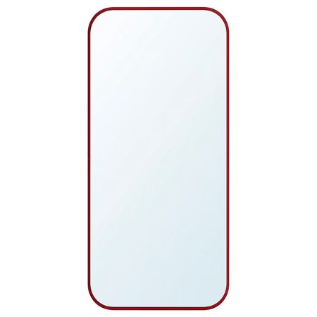 LINDBYN Зеркало - красный 28x60 см