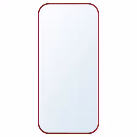 LINDBYN Зеркало - красный 28x60 см