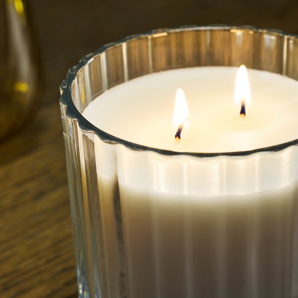 TOFSTÄRNA ТОФСТЭРНА Ароматическ свеча в стакане,2фитиля - схема-чертеж с размерами