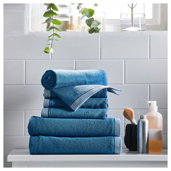 Полотенце, синий 50x100 см IKEA ВИКФЬЕРД 004.147.31 - фото 3