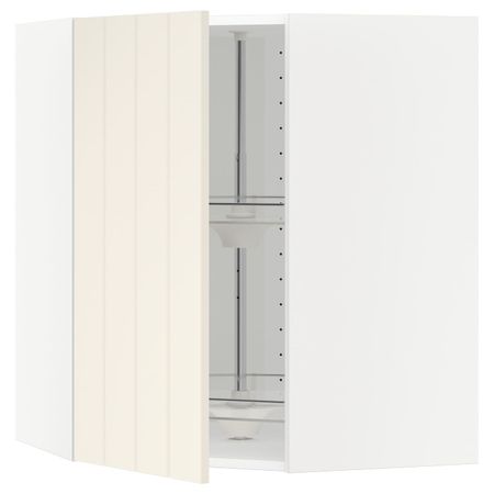 Угловой навесного шкаф с вращающейся секц, белый/Хитарп белый с оттенком 68x80 см IKEA METOD МЕТОД 792.265.29