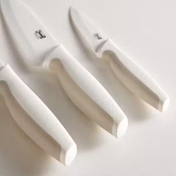 HACKIG Набор ножей,3 штуки - керамика белый/бежевый - фото 5