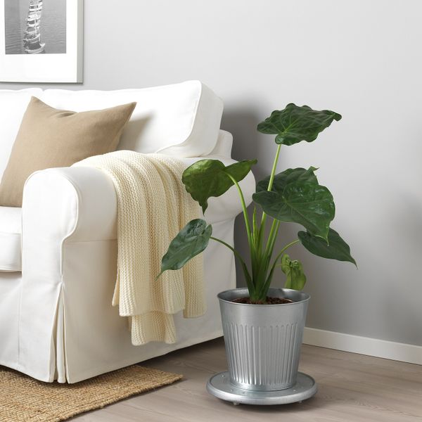 Кашпо, для дома, улицы оцинковка 24 см IKEA ЦИТРОНМЕЛИСС 404.645.02 - фото 2