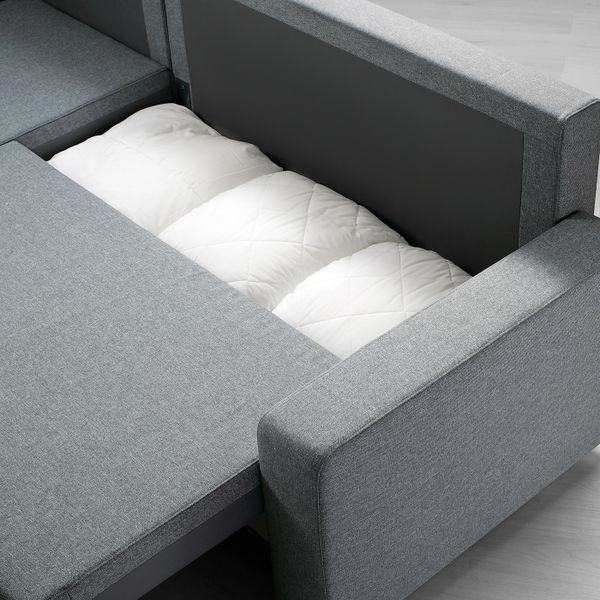 Диван-кровать с козеткой, Рудорна светло-серый IKEA GIMMARP ГИММАРП 304.489.04 - фото 6