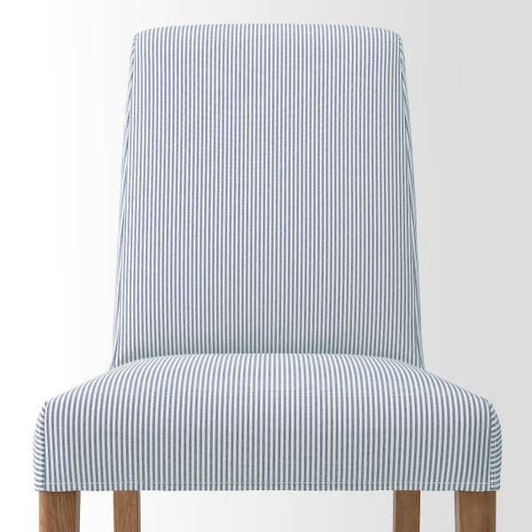 Стул, под дуб/Роммеле темно-синий/белый IKEA BERGMUND БЕРГМУНД 493.899.90 - фото 2