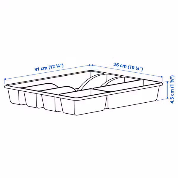 IKEA, дополнительный ракурс - схема-чертеж с размерами