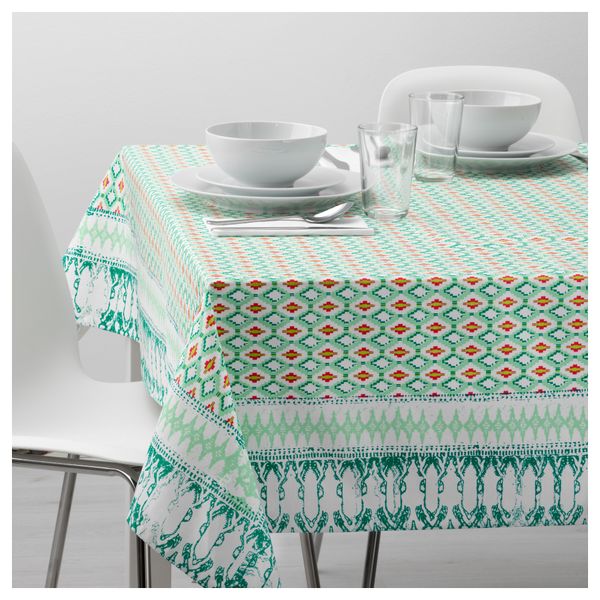 Скатерть СОММАР 2017, зеленый, розовый (145x240 см) - фото 2