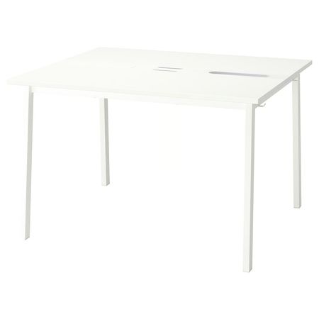 MITTZON Конференц-стол - белый 120x108x75 см