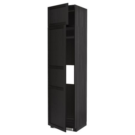 Высокий шкаф для холодильник, морозильник, 2 дверцы, 60x60x240 cm IKEA METOD МЕТОД 794.609.23