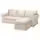 EKTORP 3-местный диван с козеткой - киланда светло-бежевый