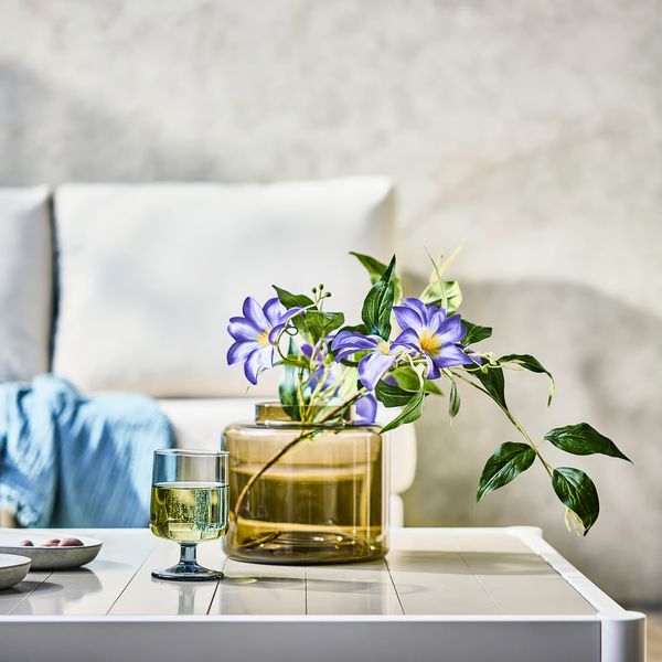 SMYCKA Цветок искусственный - д/дома/улицы клематис/синий 97 см - фото 2