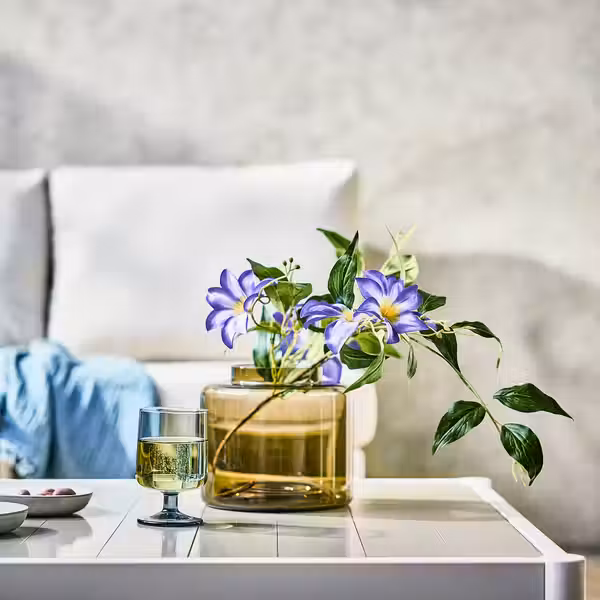 SMYCKA Цветок искусственный - д/дома/улицы клематис/синий 97 см - фото 2