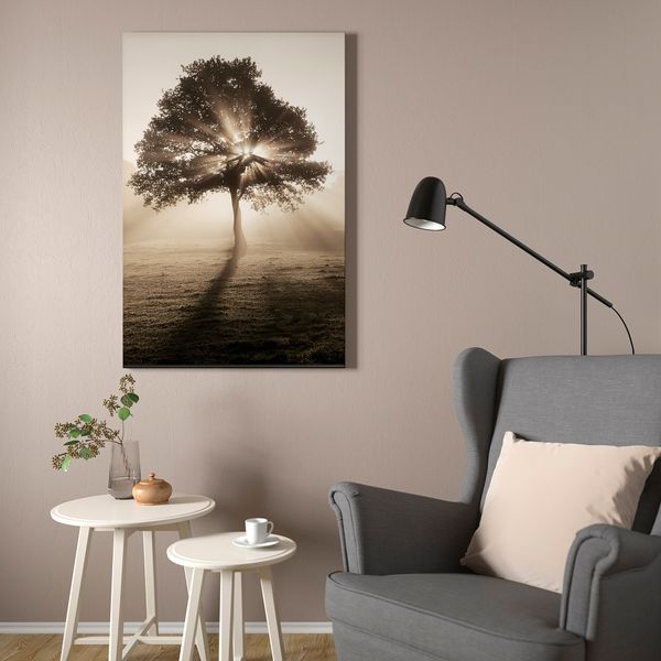 Картина с рамой, 78x118 см, Солнечные полоски/цвет алюминия IKEA BJÖRKSTA 194.716.51 - фото 3