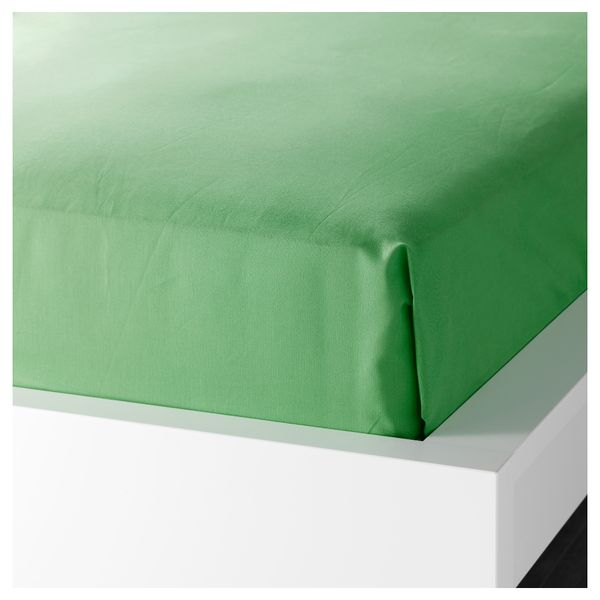 Простыня ДВАЛА, зеленый (150x260 см) - фото 1