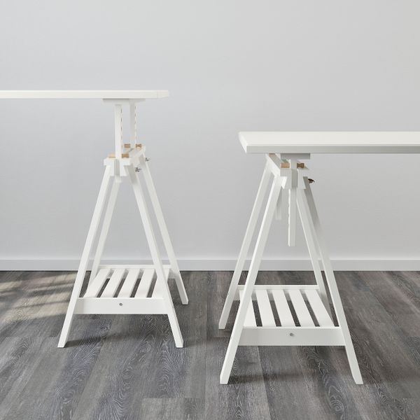 Опора для стола с полкой, белый 70x71/93 см IKEA FINNVARD ФИНВАРД 203.852.09 - фото 18