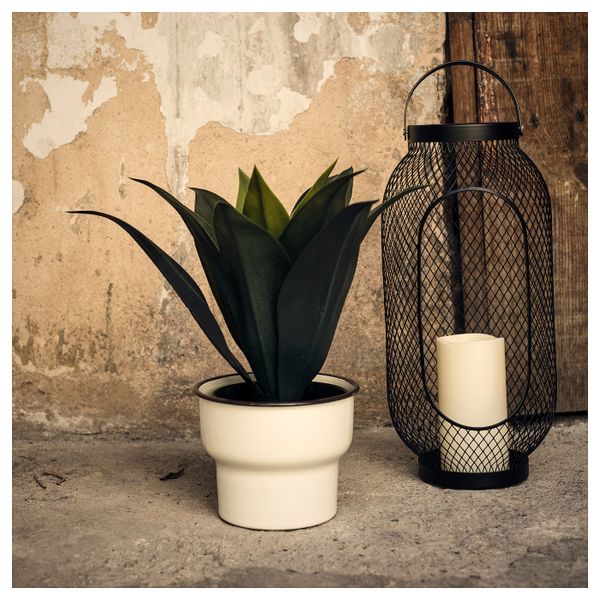 Кашпо, для дома, улицы/белый 15 см IKEA CITRONSYRA ЦИТРОНСЮРА 303.874.01 - фото 2