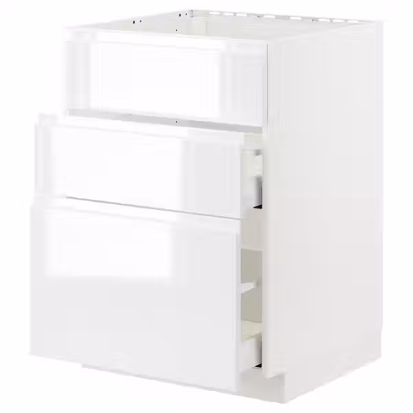 METOD / MAXIMERA Шкаф д/варочн панели/вытяжка/ящик - фото 1