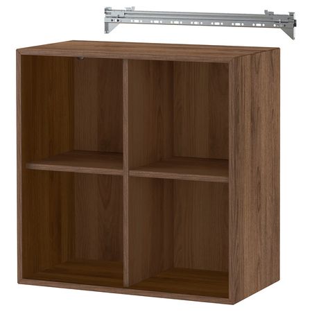 EKET Навесной модуль с 4 отделениями - коричневый под грецкий орех 70x35x70 см
