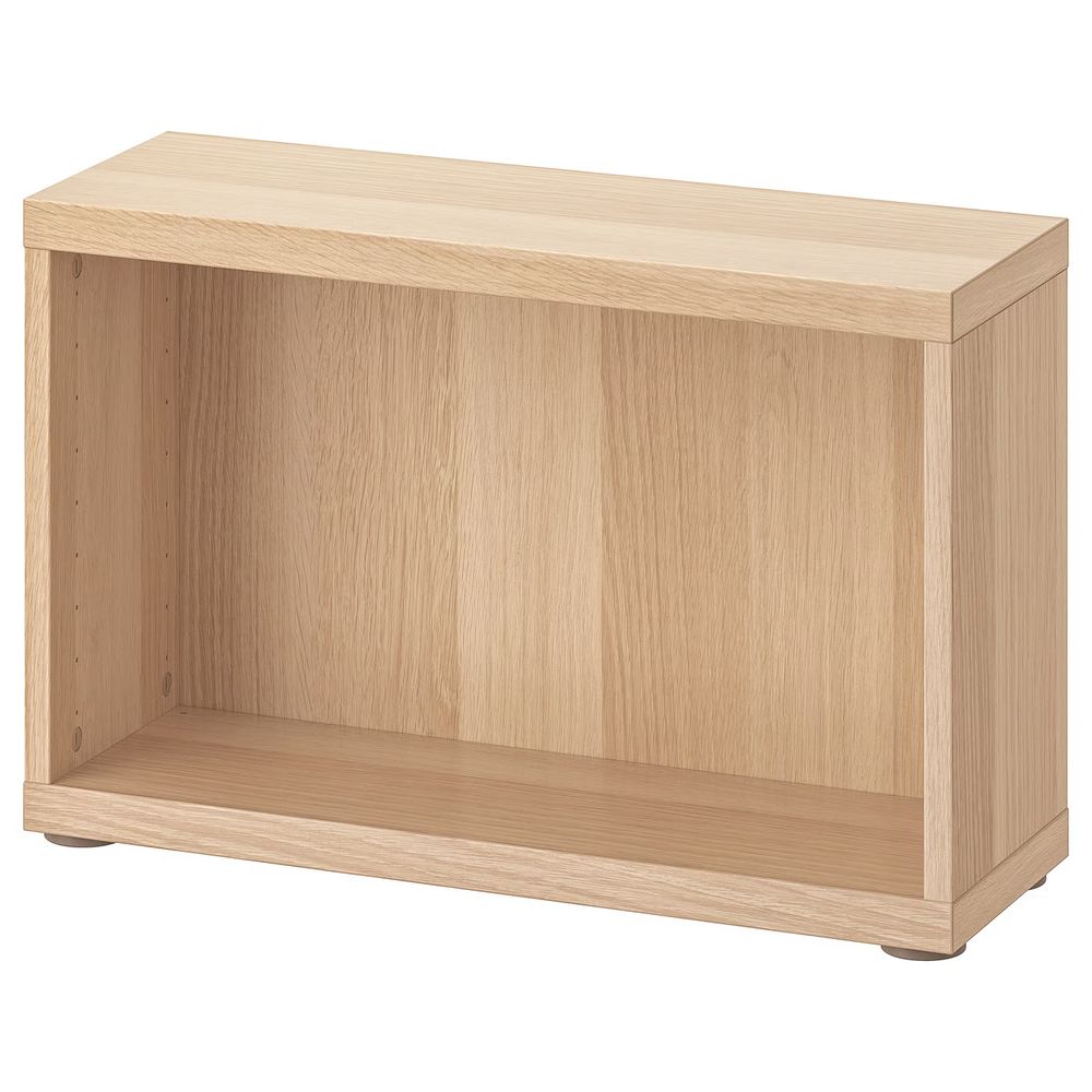 BESTÅ Каркас - под беленый дуб 60x20x38 см - схема-чертеж с размерами