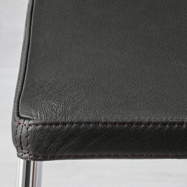 Стул, хромированный/Мьюк темно-коричневый IKEA BERNHARD БЕРНГАРД 903.597.92 - фото 8