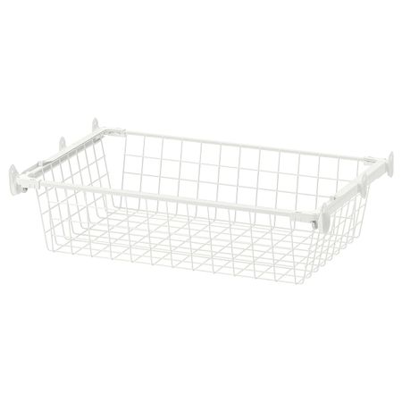 Проволочные корзина с направляющими, белый 60x40 см IKEA HJÄLPA ХЭЛПА 892.417.65