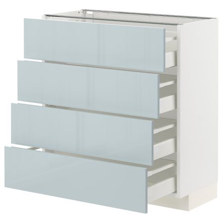 Напольный шкаф 4 фасада,4 ящика, 80x37 cm IKEA METOD МЕТОД, MAXIMERA МАКСИМЕРА 094.793.46