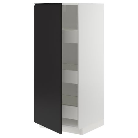 Высокий шкаф с ящиками IKEA METOD МЕТОД, MAXIMERA МАКСИМЕРА 794.936.69
