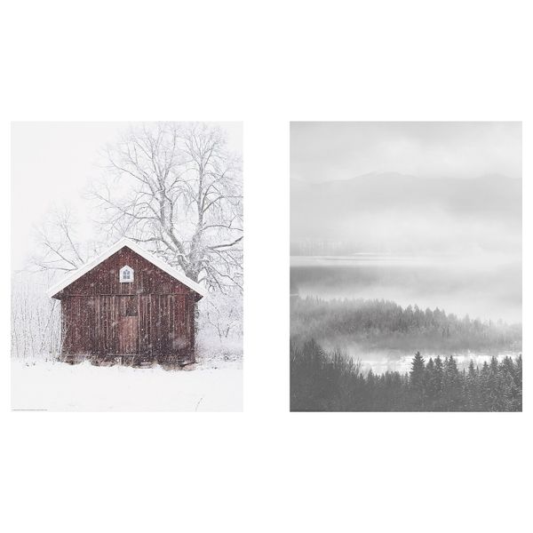 Постер, Снежно, 40x50 см IKEA БИЛЬД 704.566.14 - фото 1