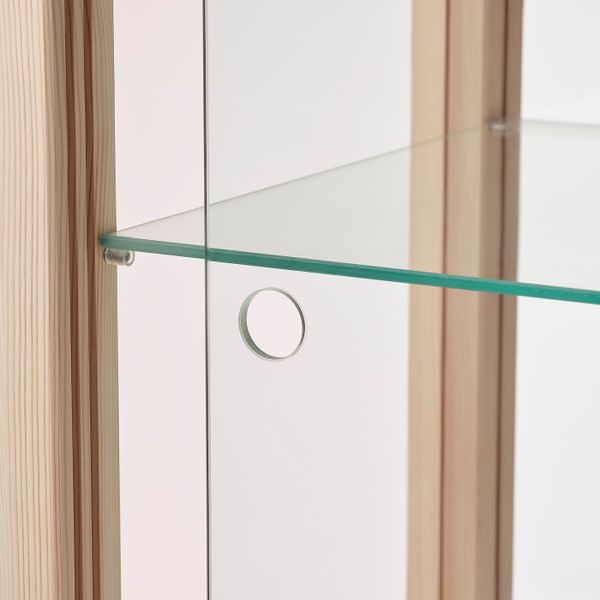 Шкаф-витрина, сосна 80x80 см IKEA МАРКЕРАД 304.515.24 - фото 2