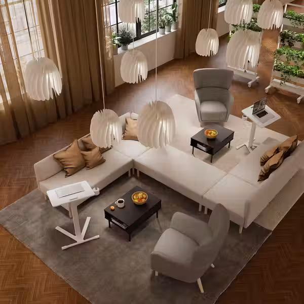 MITTZON МИТТЗОН Стол для ноутбука, на колесиках - белый 66x50 см - фото 4