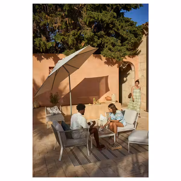 SEGERÖN Садовая угловая секция - белый/бежевый - фото 6