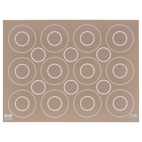 Коврик для выпечки, бежевый 41x31 см IKEA BAKTRADITION БАКТРАДИТИОН 304.801.78 - фото 1