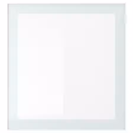 GLASSVIK Стеклянная дверь - белый/светло-зеленый матовое стекло 60x64 см