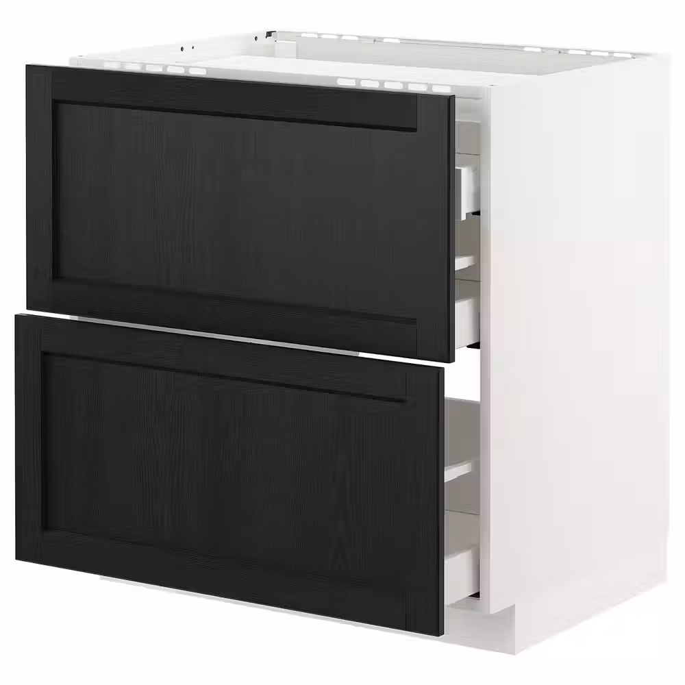 METOD / MAXIMERA Напольн шкаф/2 фронт пнл/3 ящика - фото 1