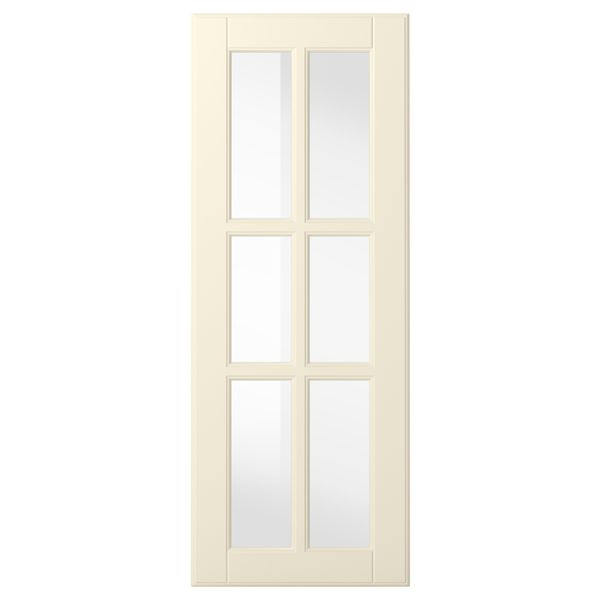 Стеклянная дверь БУДБИН, белый с оттенком - фото 1