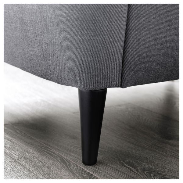 Кресло с подголовником СТРАНДМОН, Нордвалла темно-серый - схема-чертеж с размерами