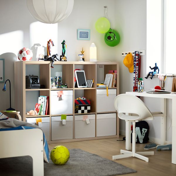 Стеллаж, под беленый дуб 112x147 см IKEA KALLAX КАЛЛАКС 004.099.42 - фото 6