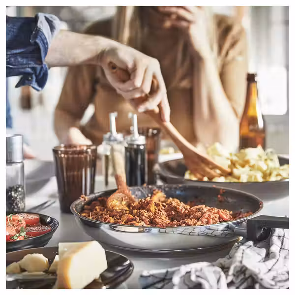 MIDDAGSMAT Сковорода - антипригарное покрытие/нержавеющ сталь 28 см - фото 5