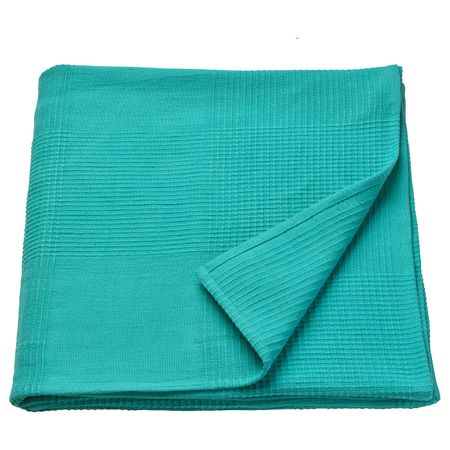 Покрывало, бирюзовый 150x250 см IKEA ИНДИРА 304.595.58