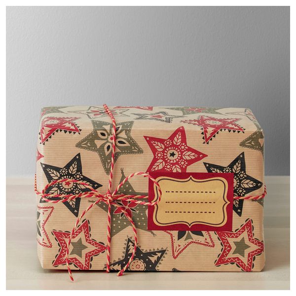 Рулон оберточной бумаги ВИНТЕР 2016, звезда естественный (5x0.7 м) - схема-чертеж с размерами