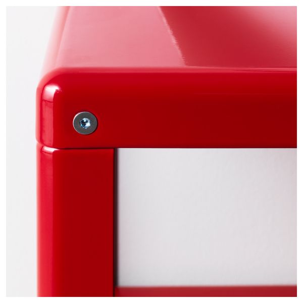 Журнальный стол ИКЕА ПС 2012, красный (70x42 см) - фото 3