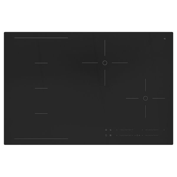 Индукционная панель, регулируемые зоны, черный 78 см IKEA HÖGKLASSIG ХОГКЛАССИГ 603.039.33 - фото 1