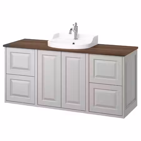 TÄNNFORSEN ТАННФОРСЕН / RUTSJÖN РУТШЁН Шкаф п-раковину/раковина/смеситель