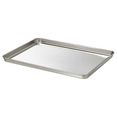 Поднос сервировочный, нержавеющая сталь, 40x30 см IKEA GRILLTIDER ГРИЛЛЬТИДЕР 405.908.88