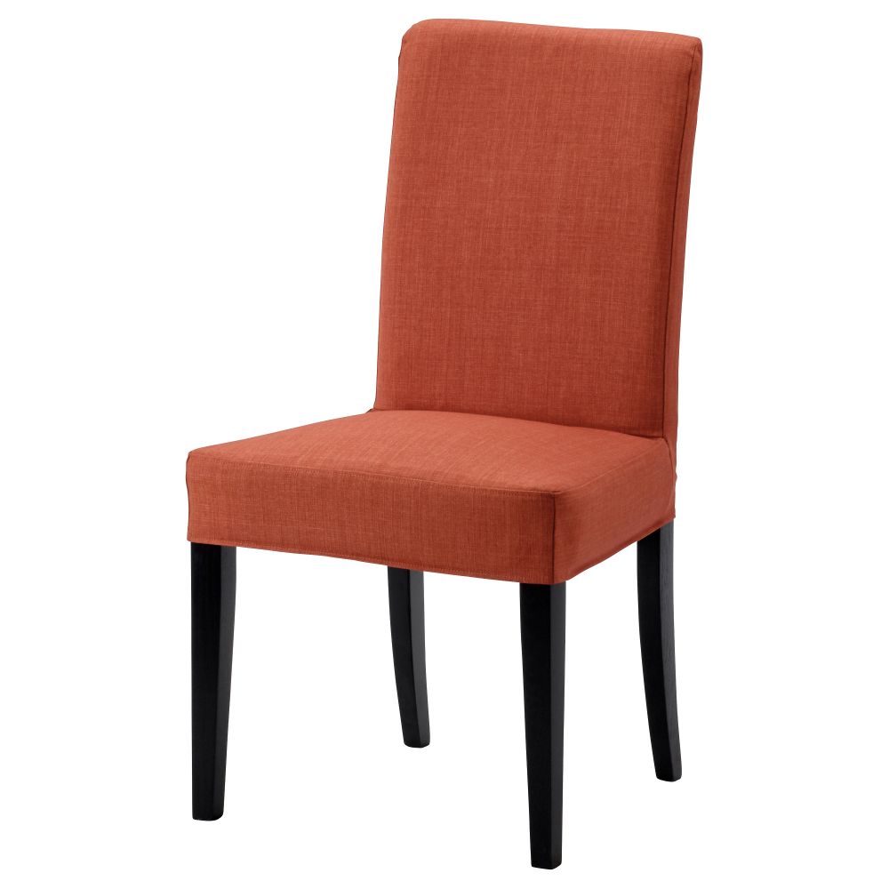 Стул ХЕНРИКСДАЛЬ, коричнево-чёрный, Шифтебу темно-оранжевый - фото 1