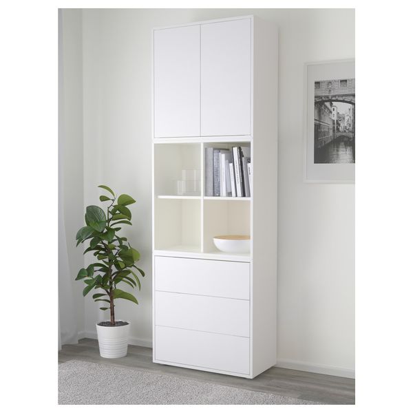 Комбинация шкафов с ножками, 70x35x212 см, белый IKEA EKET ЭКЕТ 892.865.08 - фото 3