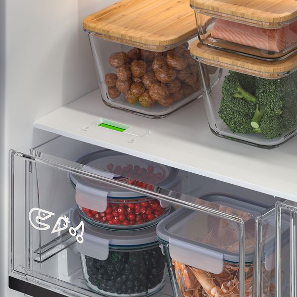 Холодильник, морозильник, 341, 171 л, ИКЕА 700 отдельно стоящий,нержавеющая сталь IKEA VINTERKALL ВИНТЕРКЭЛЛ 604.901.28 - фото 8