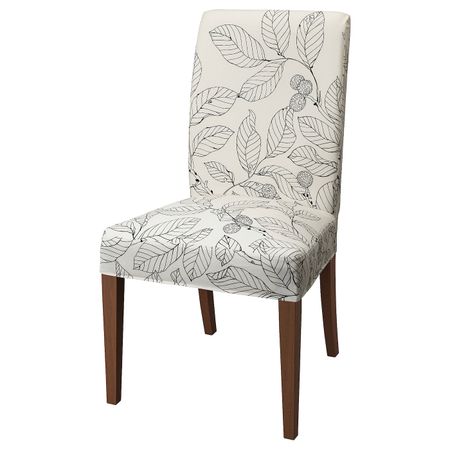 Стул, коричневый/Висланда черный-белый IKEA HENRIKSDAL ХЕНРИКСДАЛЬ 693.371.51